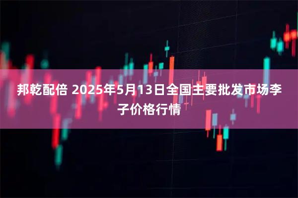 邦乾配倍 2025年5月13日全国主要批发市场李子价格行情