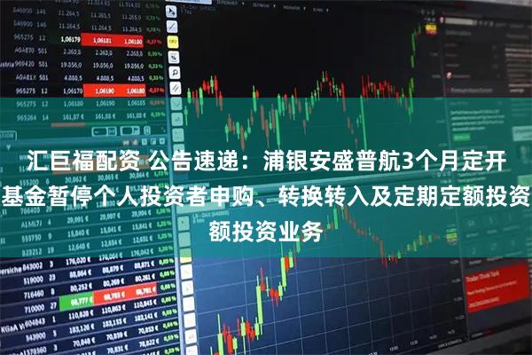 汇巨福配资 公告速递：浦银安盛普航3个月定开债券基金暂停个人投资者申购、转换转入及定期定额投资业务